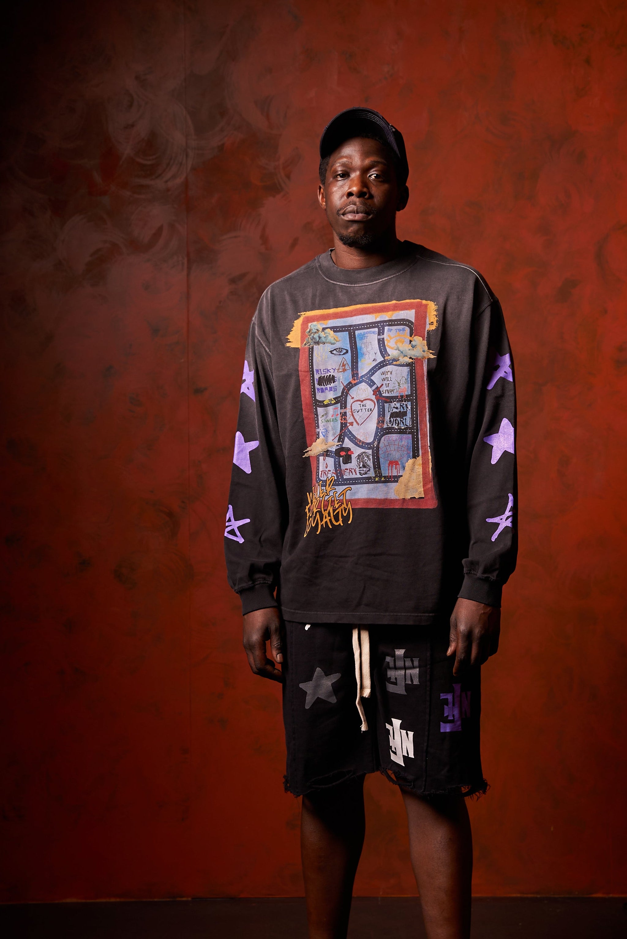 Lonely Road To Distressed Shorts